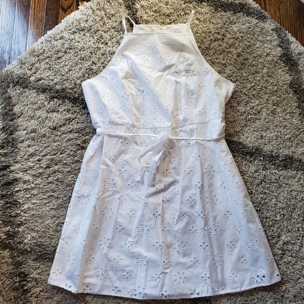 NWT LOFT Plus Eyelet Dress - Picture 4 of 8
